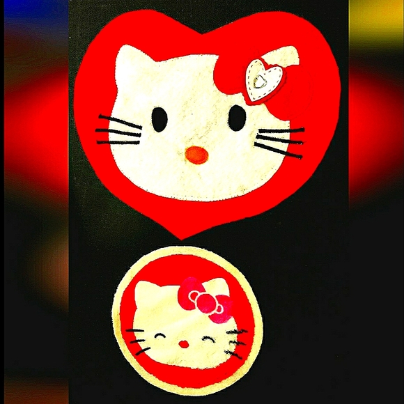 NEW (Lot of 2) Hello Kitty Patches/Emblems/Logos/Appliqués! *Rare* Sew-On - Picture 9 of 9